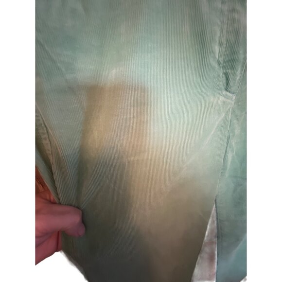 Theory mint green corduroy cropped trousers size 2 - Picture 4 of 4